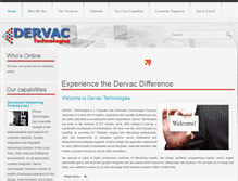Tablet Screenshot of dervac.com